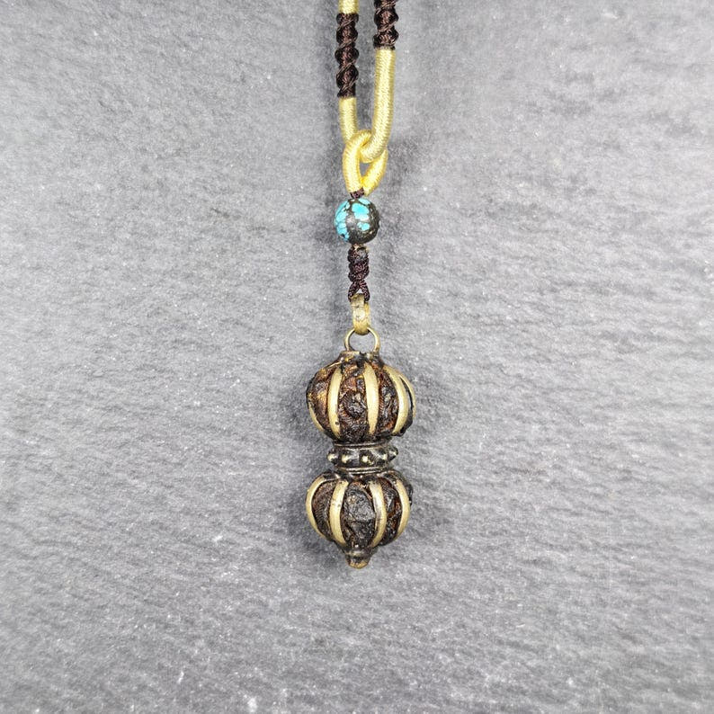 Vajra Amulet Tibetan Protective Charm with Consecration Filled 35*15mm - Tibetan Buddhist amulet, view 4