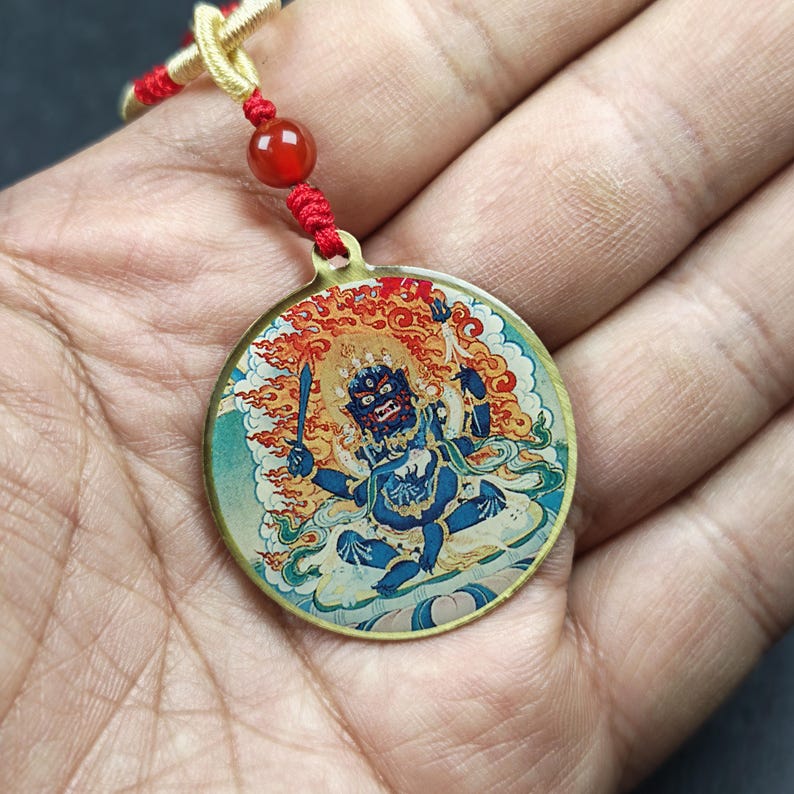 Chakrasamvara + Mahakala Amulet (Double Sided ) 34mm