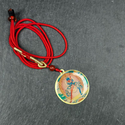 Chakrasamvara + Mahakala Amulet (Double Sided ) 34mm