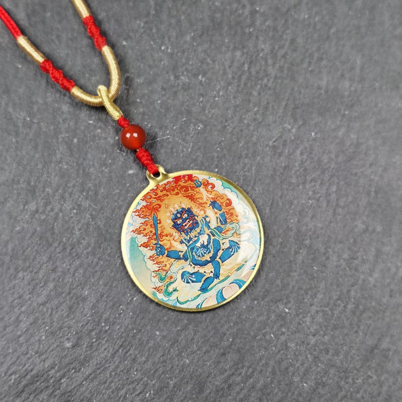Chakrasamvara + Mahakala Amulet (Double Sided ) 34mm
