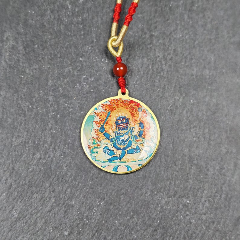 Chakrasamvara + Mahakala Amulet (Double Sided ) 34mm