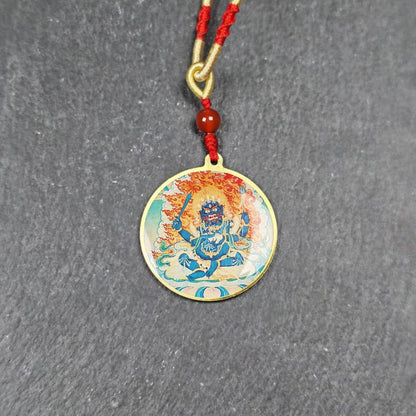 Chakrasamvara + Mahakala Amulet (Double Sided ) 34mm