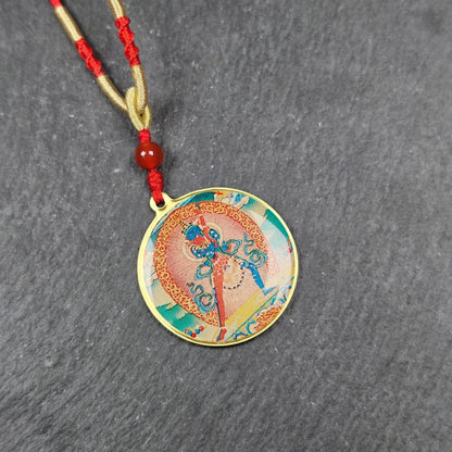 Chakrasamvara + Mahakala Amulet (Double Sided ) 34mm