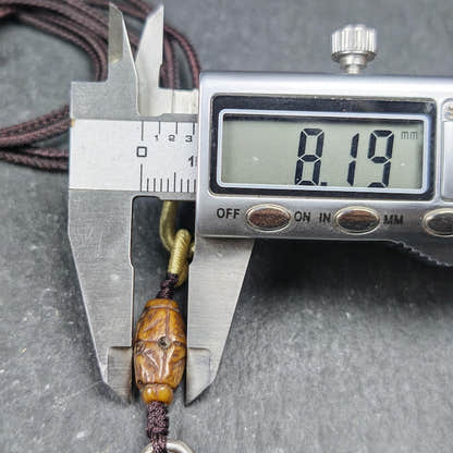 Bird Skull Amulet - Beak Mask Pendant - 31 - Tibetan Buddhist amulet, size reference