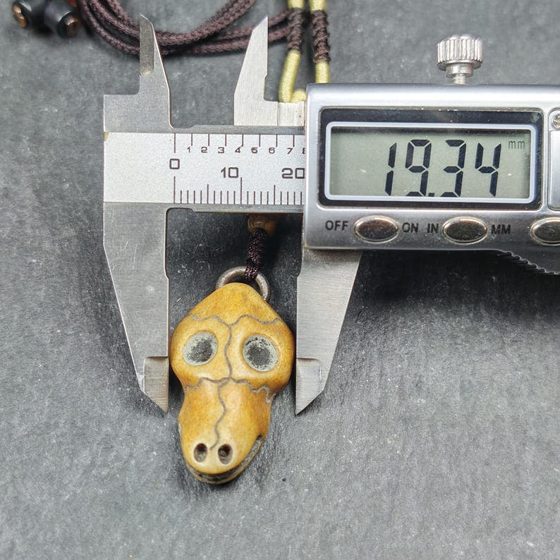 Bird Skull Amulet - Beak Mask Pendant - 31 - Tibetan Buddhist amulet, view 10