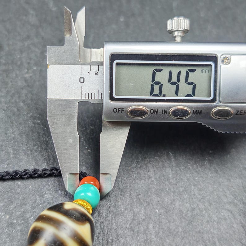 Tiger Tooth Dzi Bead Necklace | Tibetan Dzi Amulet | Protection Charm | 20*18mm Gandhanra-ART