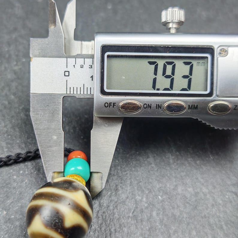 Tiger Tooth Dzi Bead Necklace | Tibetan Dzi Amulet | Protection Charm | 20*18mm Gandhanra-ART