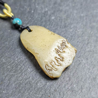 Original Kapala Amulet - 38mm - Tibetan Buddhist amulet, close-up detail