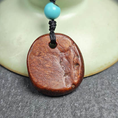 Antique Kapala Amulet - Gandhanra Old Tibetan Protective Charm - 24mm - Decades  - Tibetan Buddhist amulet, view 8