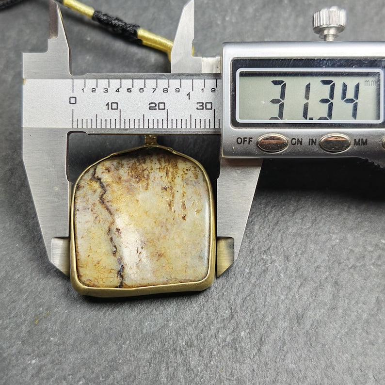 Antique Shield-shaped Kapala Amulet 36mm × 31mm Decades Old Gandhanra-ART