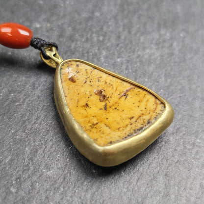 Shield-shaped Kapala Amulet - 37mm - Tibetan Buddhist amulet, view 4