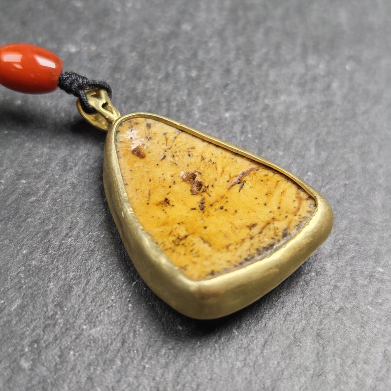 Shield-shaped Kapala Amulet - 37mm - Tibetan Buddhist amulet, view 4