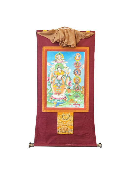 Hand Painted Yeshe Tsogyal Thanka - 130cm Height