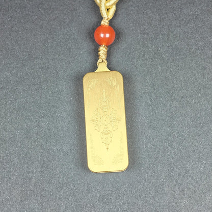 Hand-Painted Green Tara's Seed Syllable Tam Locket