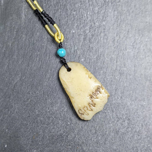 Original Kapala Amulet - 38mm - Tibetan Buddhist amulet, front view