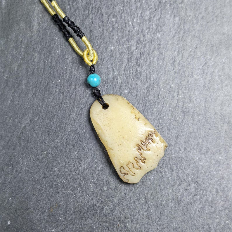 Original Kapala Amulet - 38mm - Tibetan Buddhist amulet, front view