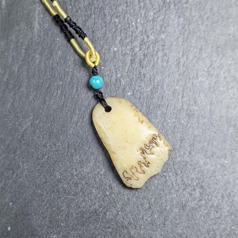 Original Kapala Amulet - 38mm - Tibetan Buddhist amulet, front view