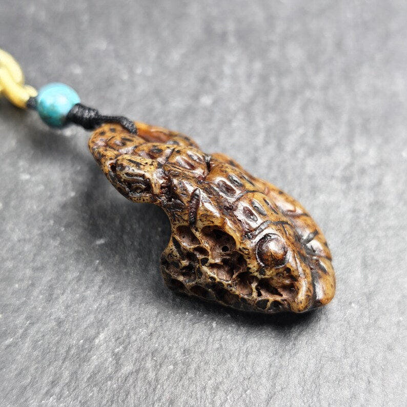 Antique Scorpion-shaped Kapala Amulet - 39mm - Tibetan Buddhist amulet, view 6