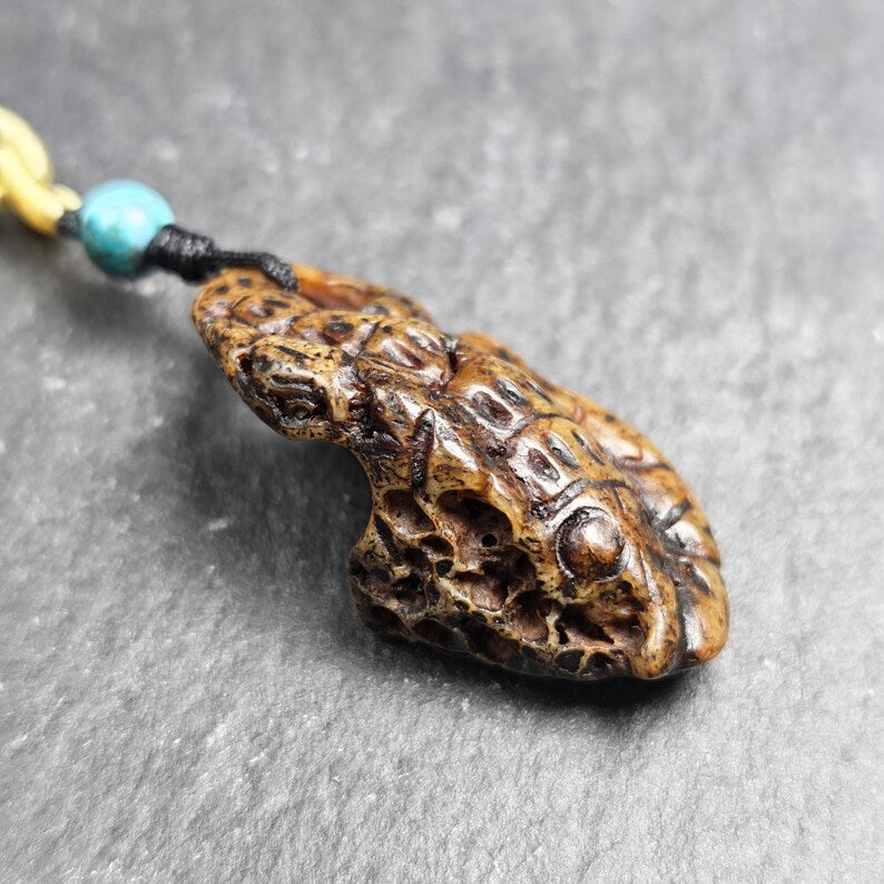 Antique Scorpion-shaped Kapala Amulet - 39mm × 20mm - Decades Old Gandhanra-ART