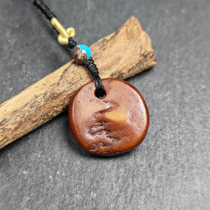 Antique Triangle Kapala Amulet 44mm - Tibetan Buddhist amulet, view 5