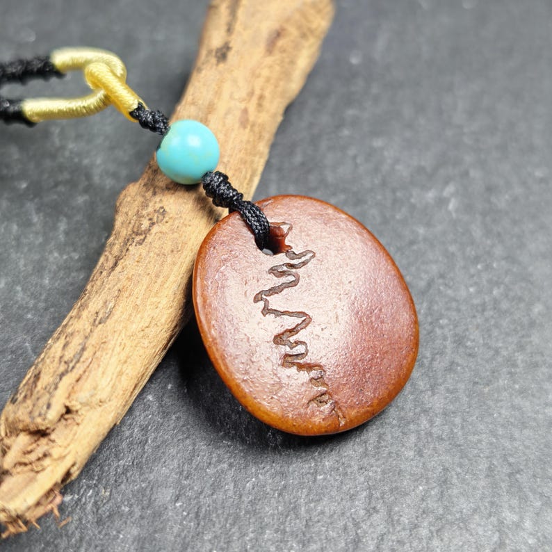 Antique Kapala Amulet - Gandhanra Old Tibetan Protective Charm - 24mm - Decades  - Tibetan Buddhist amulet, view 5
