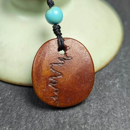 Antique Kapala Amulet - Gandhanra Old Tibetan Protective Charm - 24mm - Decades  - Tibetan Buddhist amulet, view 7