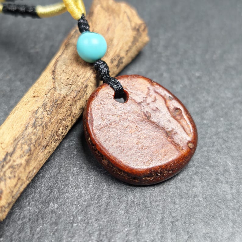 Antique Kapala Amulet - Gandhanra Old Tibetan Protective Charm - 24mm - Decades  - Tibetan Buddhist amulet, view 6