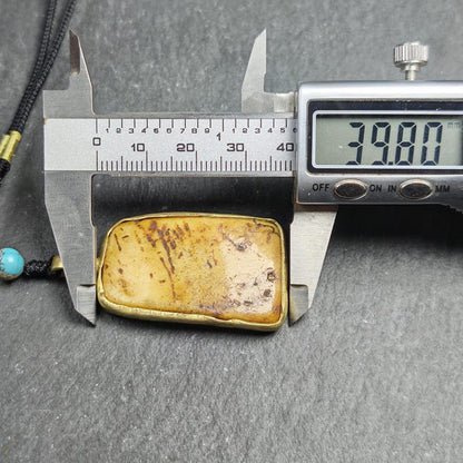 Antique Shield-shaped Kapala Amulet - 40mm × 24mm - Decades Old Gandhanra-ART