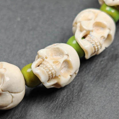 Citipat Skull Bead Bracelet,Wrist Mala - Tibetan Buddhist mala beads, view 5