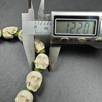 Citipat Skull Bead Bracelet,Wrist Mala - Tibetan Buddhist mala beads, view 9