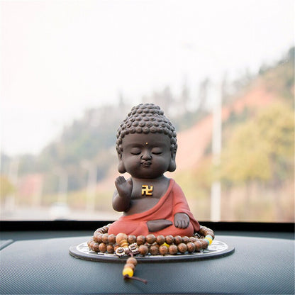 Purple Sand Meditation Buddha Statues