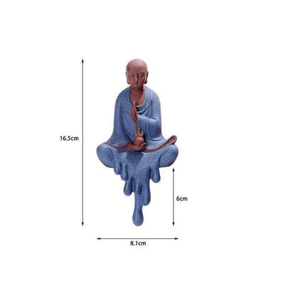 Purple Sand Shakyamuni,Avalokiteshvara,Ksitigarba Buddha Statues - Tibetan Buddhist statue, size reference