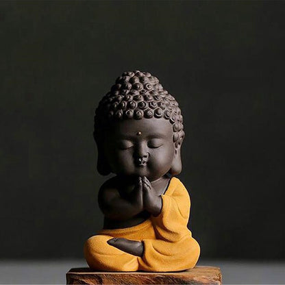 Purple Sand Meditation Buddha Statues