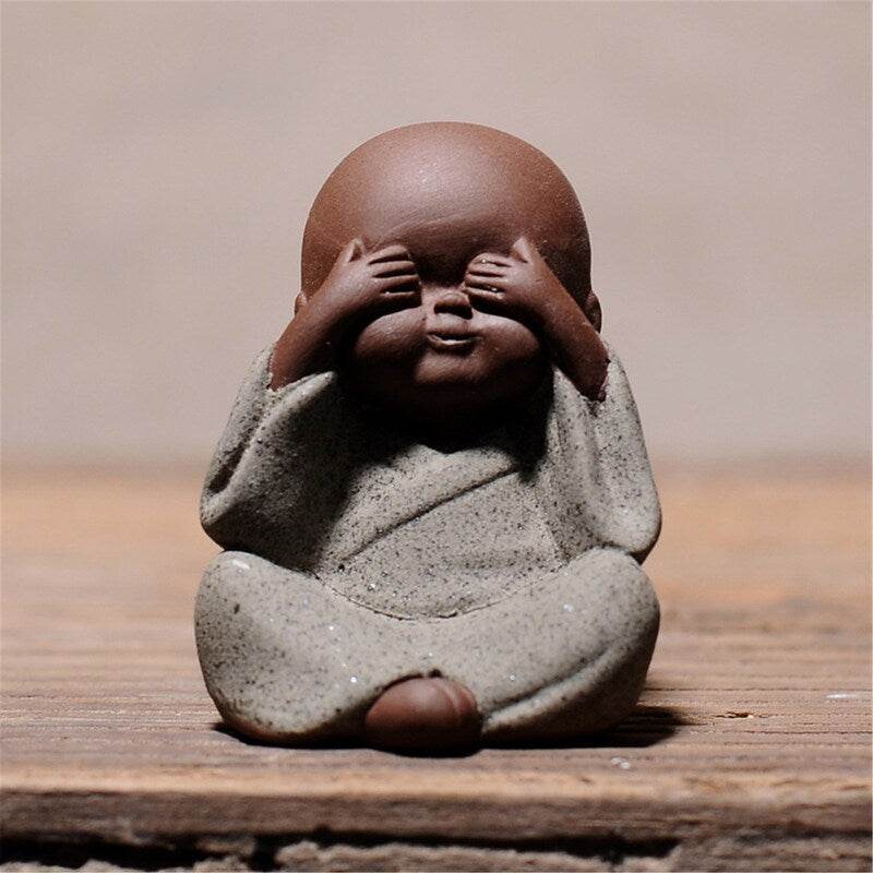 Purple Sand Meditation Buddha Statues - Tibetan Buddhist statue, view 6
