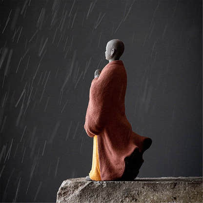 Purple Sand Mdeitation Buddha Statues - Tibetan Buddhist statue, view 4