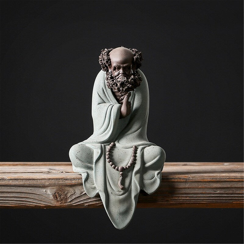 Purple Sand Bodhidharma Buddha Statues