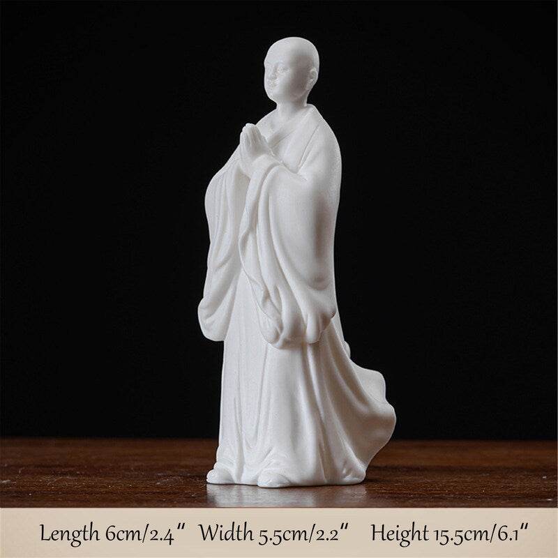Purple Sand Mdeitation Buddha Statues - Tibetan Buddhist statue, size reference