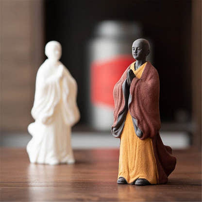 Purple Sand Mdeitation Buddha Statues - Tibetan Buddhist statue, front view