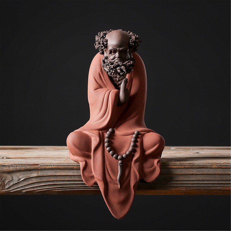 Purple Sand Bodhidharma Buddha Statues