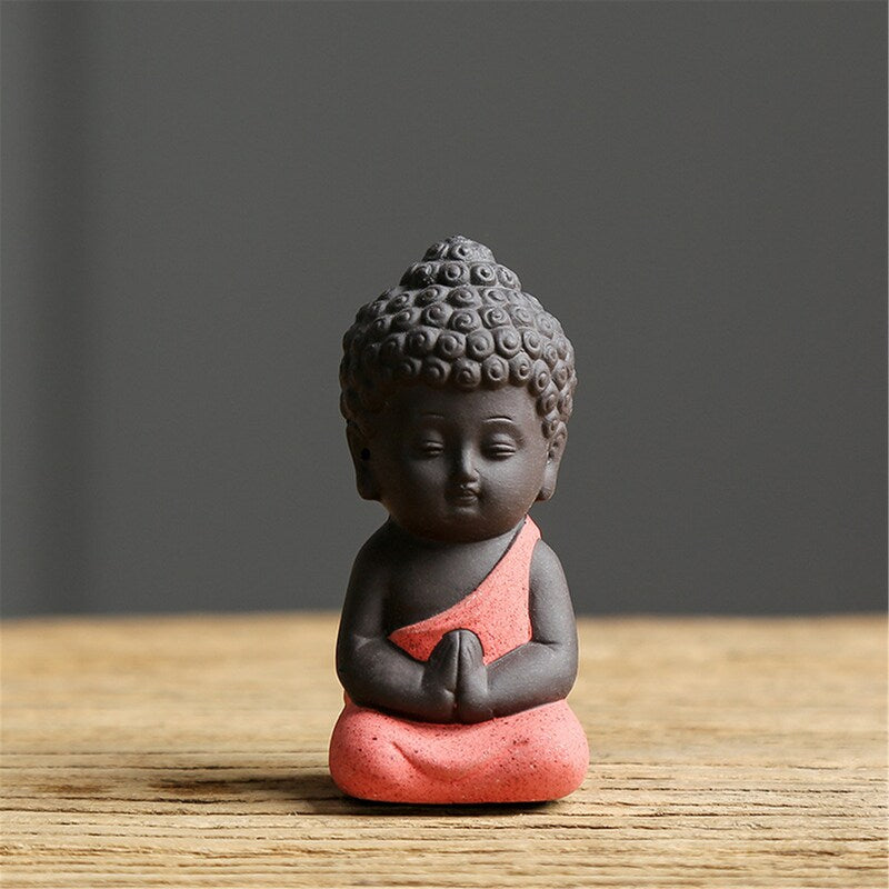 Purple Sand Meditation Buddha Statue