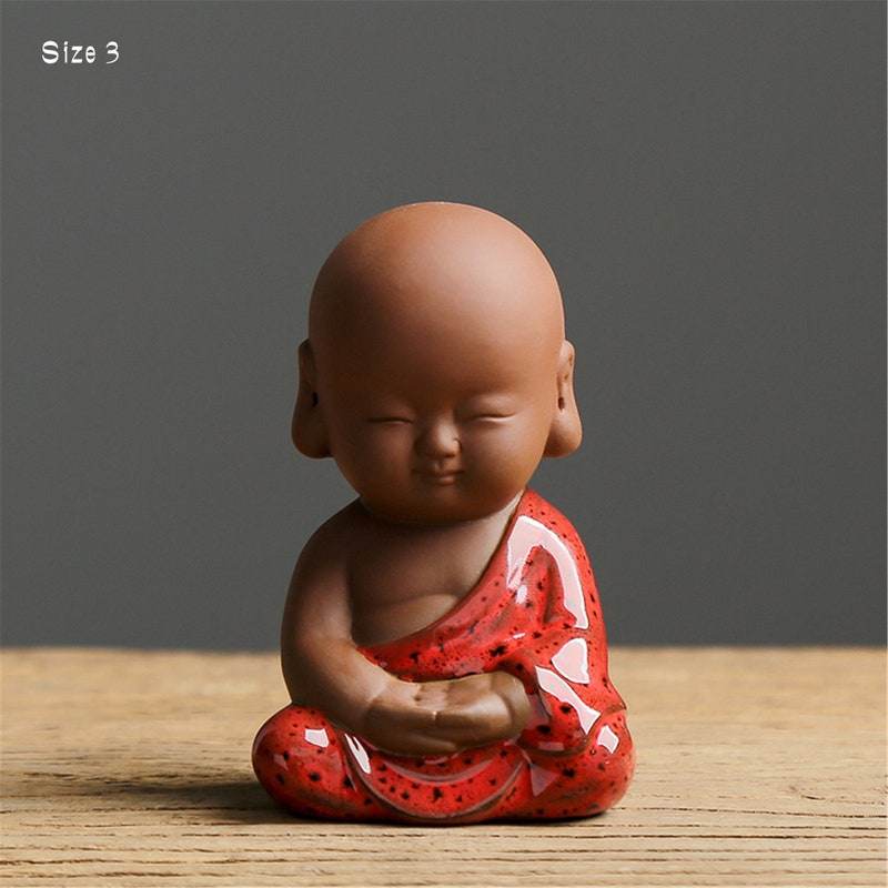 Purple Sand Shakyamuni,Avalokiteshvara,Ksitigarba Buddha Statues - Tibetan Buddhist statue, view 7