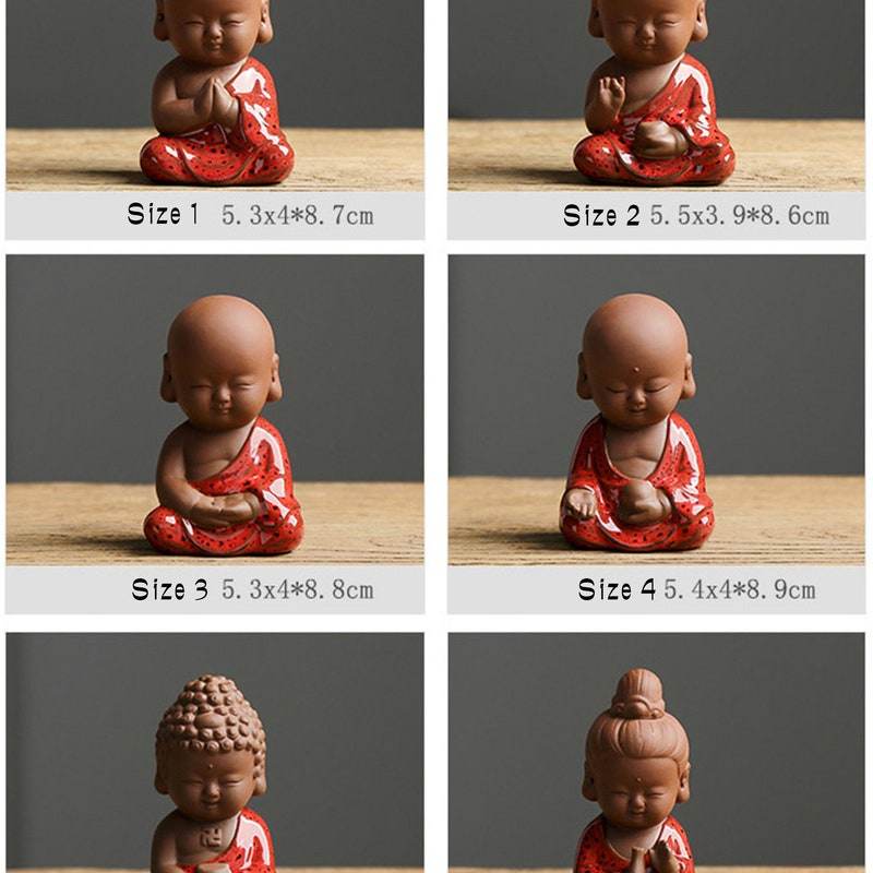 Purple Sand Shakyamuni,Avalokiteshvara,Ksitigarba Buddha Statues - Tibetan Buddhist statue, close-up detail