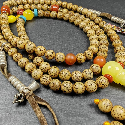 5+mm Lotus Seed Necklace Mala for Women