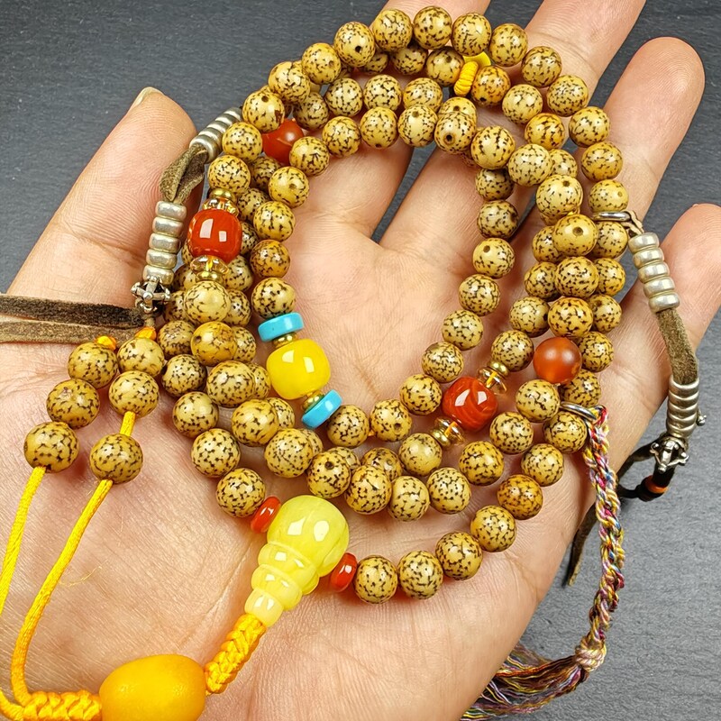 5+mm Lotus Seed Necklace Mala for Women