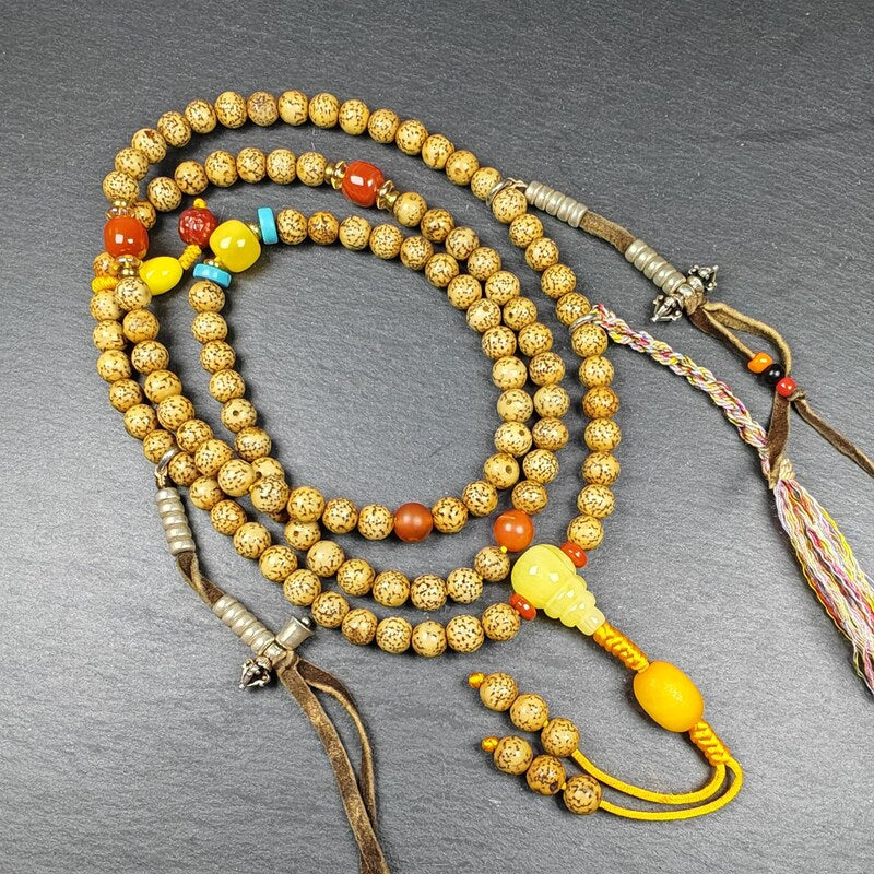 5+mm Lotus Seed Necklace Mala for Women