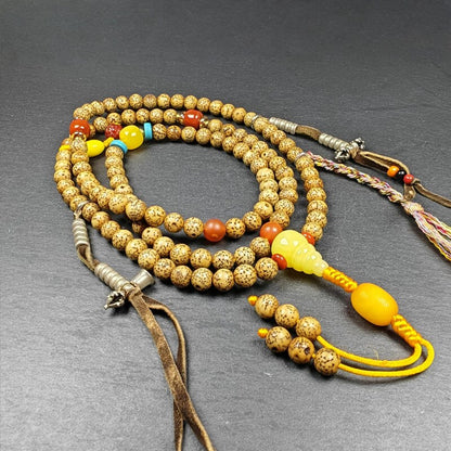 5+mm Lotus Seed Necklace Mala for Women