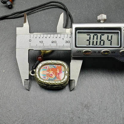 Gau Ghau Shrine, Altar Amulet Pendant - Tibetan Buddhist amulet, view 8