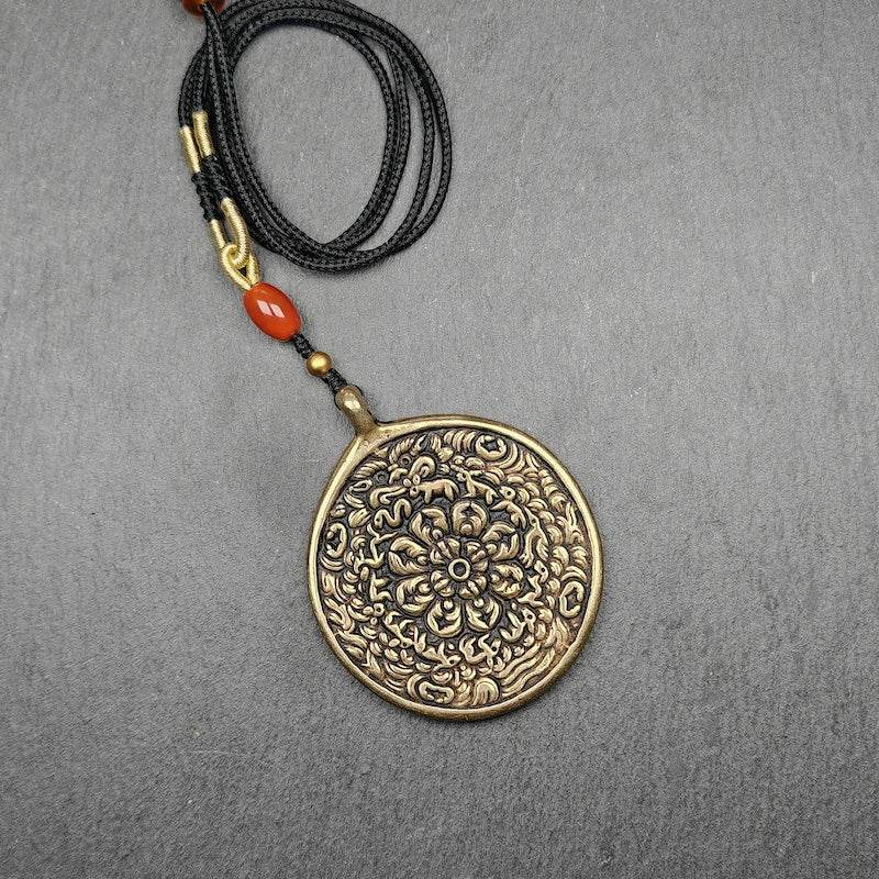 Buddhist Amulet,Melong SIPAHO,Mandala Flower Pattern - Gandhanra-ART