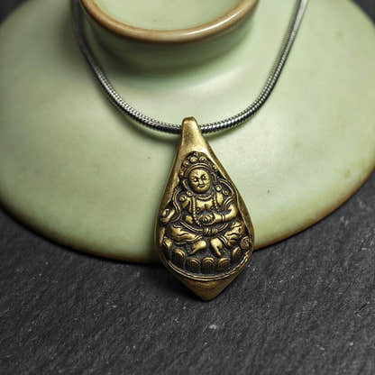 Buddhist Amulet Necklace - Tibetan Buddhist bead necklace, view 9