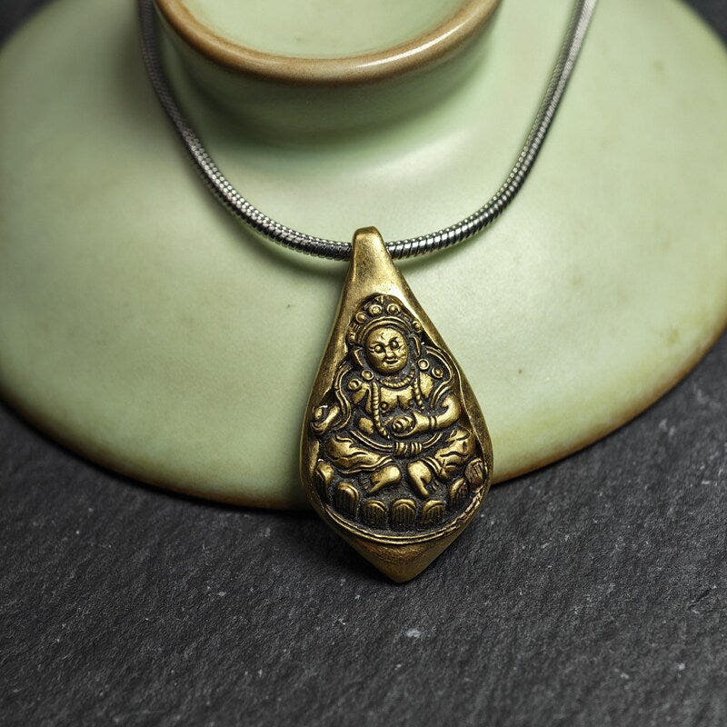 Buddhist Amulet Necklace - Tibetan Buddhist bead necklace, view 9